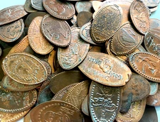 Vintage Elongated Cents Pressed Penny Souvenir Coin – Random Pick Collectible