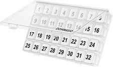 Monthly Pill Organizer Once a Day - 30 Day Pill Organizer Box - Easy to Open