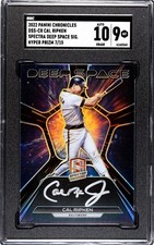 2022 Panini Chronicles Spectra Cal Ripken Jr. Deep Space /15 SGC 9 w/10 AUTO