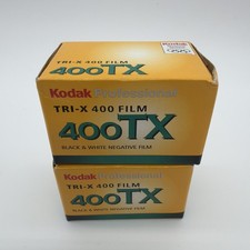 2 Kodak Professional 400TX Tri-X 400 Film 135-36 Black White 24x36mm 09/2009