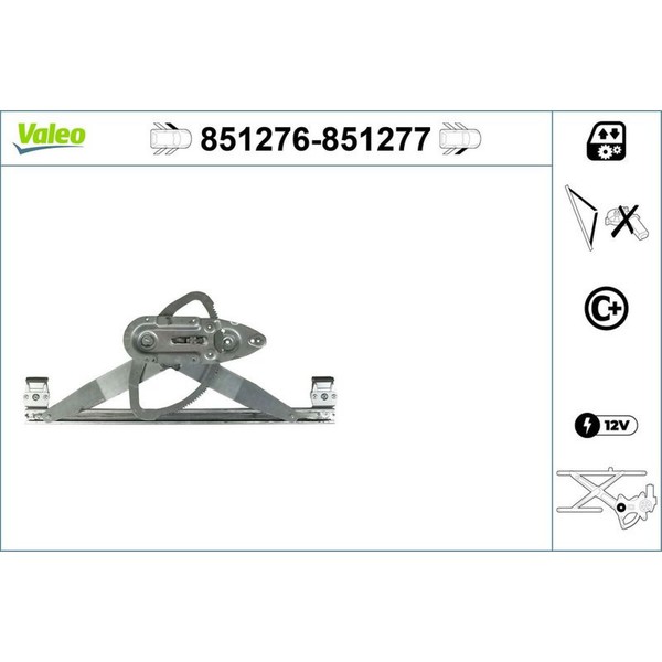 Valeo 851276 Fensterheber FüR Ford C MAX Focus C MAX I Kuga I DA HCP DP DB FCH-image