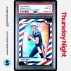 2024 PANINI PRIZM #329 DRAKE MAYE RED WHITE BLUE RC ROOKIE PSA 10