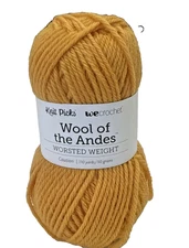 1 Skein - Wool of the Andes by Knit Picks (100% Peruvian Wool) gold