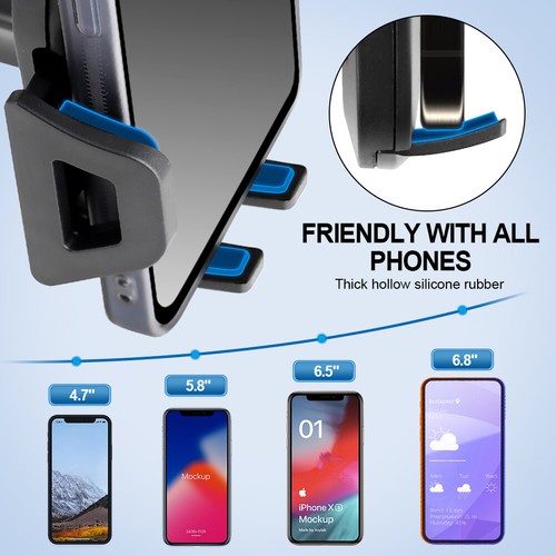 360° Phone Mount Holder Car Windshield Stand For iPhone 15 14 13 12 11 Android - Picture 12 of 12