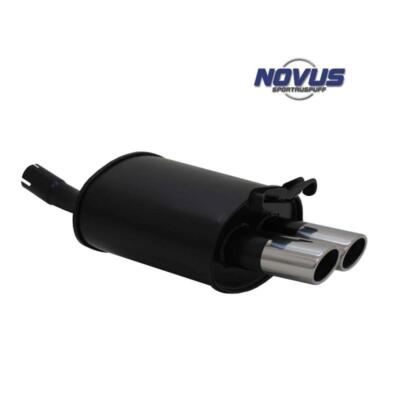 Novus Endschalldämpfer Sport Auspuff 2x76 rund für Mercedes SLK R170 Gutachten