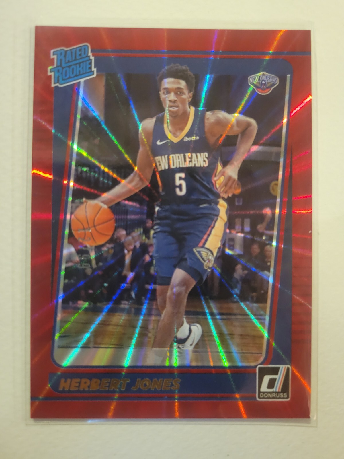 2021-22 Donruss Holo Red Laser #207 Herbert Jones Rookie Rc /99