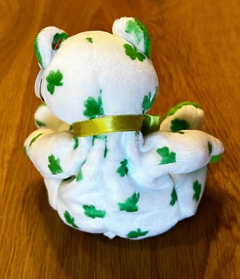 Ty Beanie Baby Clover Bear - MWMT 2001 Irish Y70 for sale online