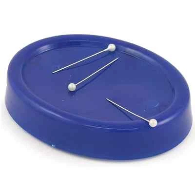 FIXIT Oval Magnetic Pin Cushion Dressmaking Sewing Needles Paperclips Pins Holder