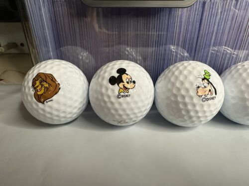 Lot Of 6 Pinnacle 1-2 Vintage Disney Golf Balls (Mickey, Goofy, Hook, Tigger) - Picture 2 of 6
