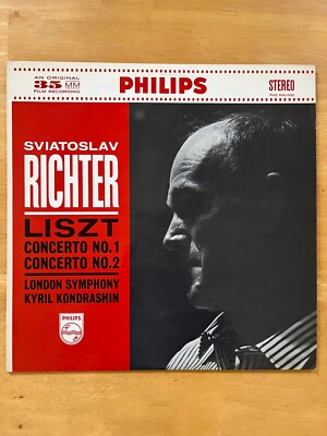 LISZT Piano Concerto 1 & 2 RICHTER Kondrashin Philips PHS 900-000 Stereo LP NM
