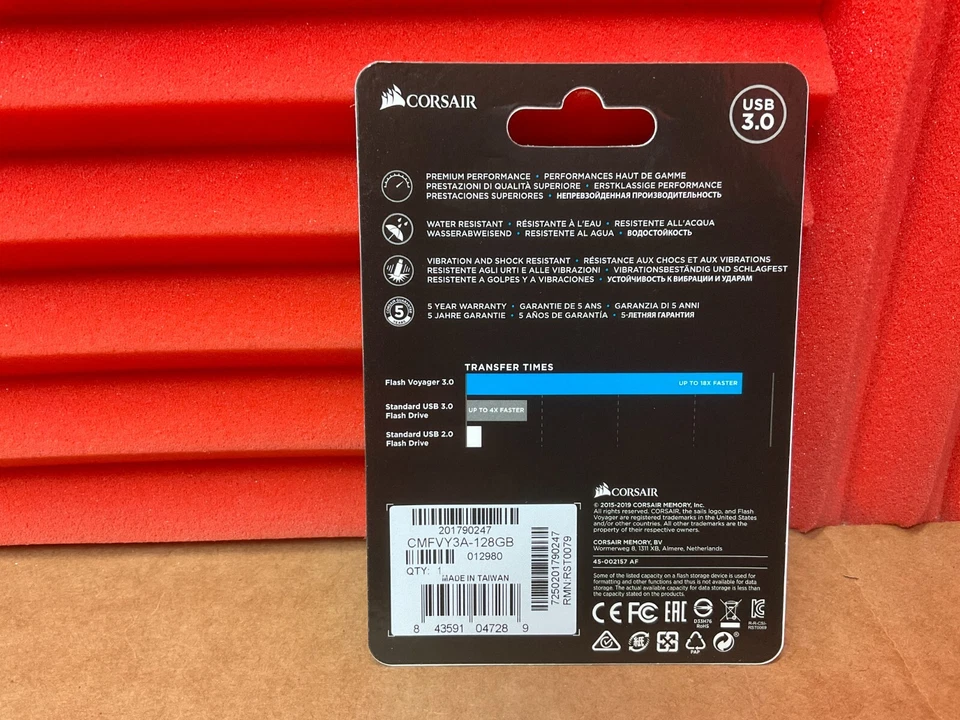 Corsair Voyager 128GB USB3 Flash Drive CMFVY3A-128GB ✅❤️️✅❤️️ Brand New! Sealed! - Image 2 of 3