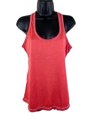 Layer 8 Tank Top Women Size Medium M Sleeveless Coral Pink Athletic T Back