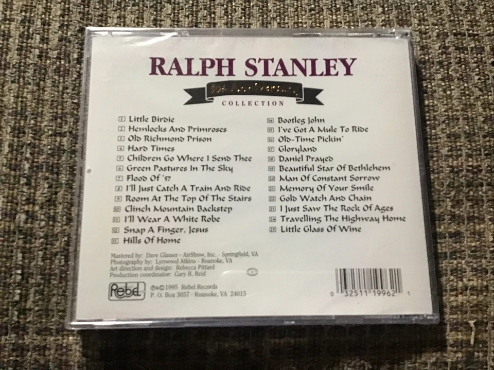 RALPH STANLEY 50th ANNIVERSARY COLLECTION 1995 CD REBEL PRINT BRAND NEW OOP Foto 3 de 4