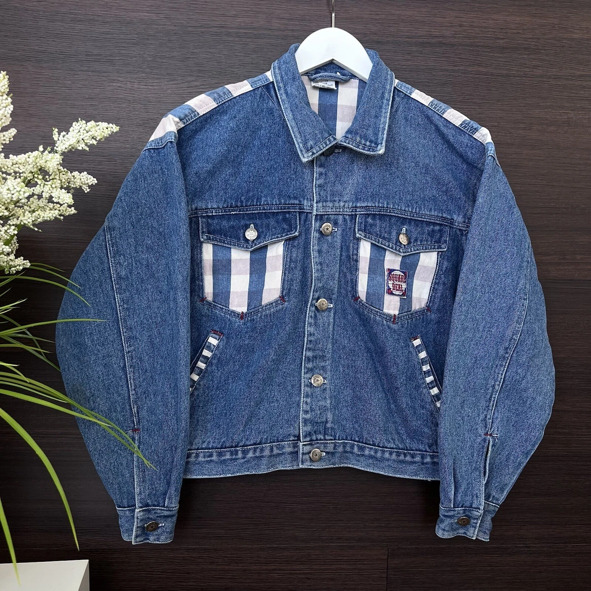 Blue Square Pocket Denim Jacket