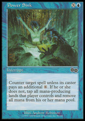 Magic the Gathering MTG Power Sink (89) Urza's Saga   LP