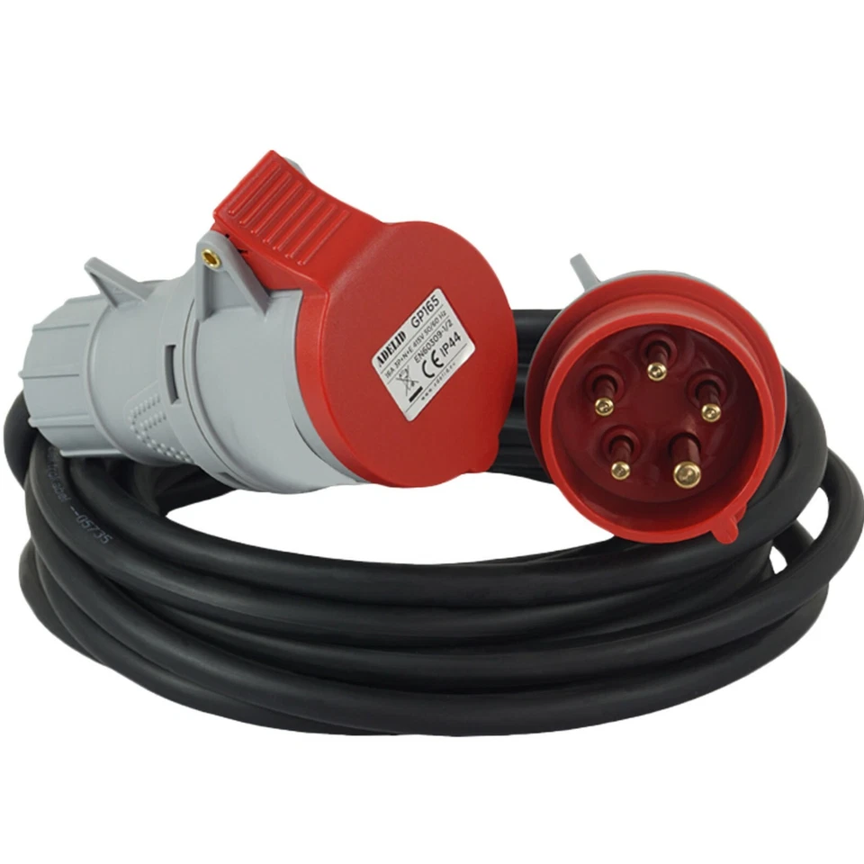 CEE Starkstromkabel 16A 32A 5x2,5mm² H05VV-F Verlängerungskabel 2-50m 400V IP44 - Bild 3 von 4