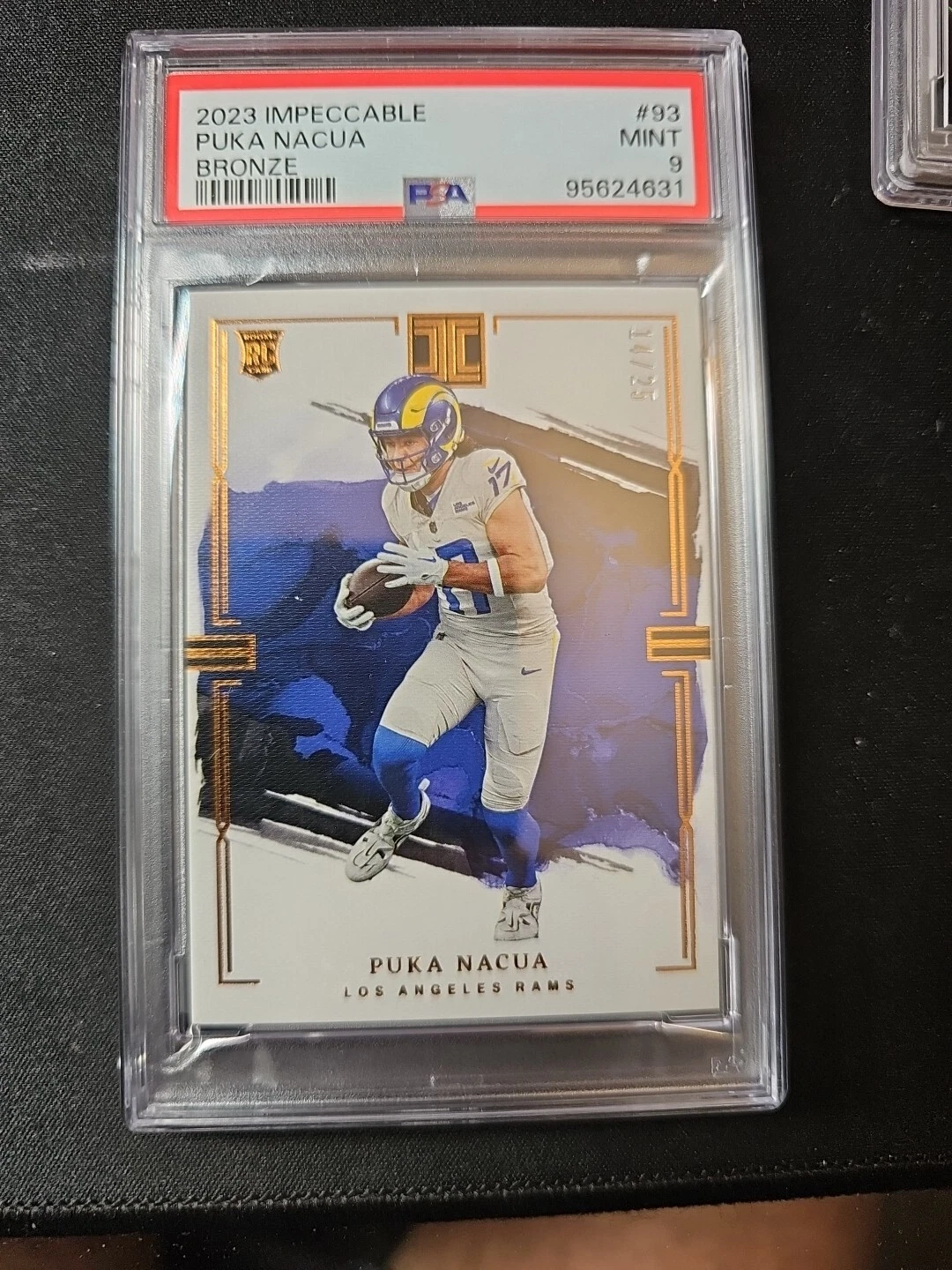 Puka Nacua Panini Impeccable #93 Bronze