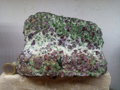 Rartität seltener XL Pyrop Granat Chromdiopsid 4,2kg Garnet  Norwegen Aheim