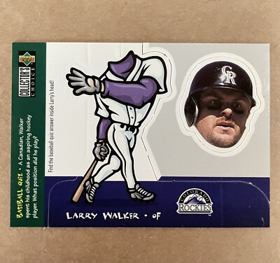 1998 Upper Deck Collector's Choice Mini Bobbing Heads #13 Larry Walker - Rockies