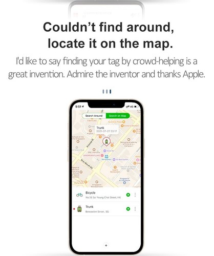 For Android /IOS Air Tag Wireless Bluetooth Tracker Key Finder Authentic NEW - Afbeelding 6 van 13