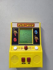 Basic Fun Pac-Man Mini Tabletop Arcade LCD Game 09521 Tested Pacman Retro