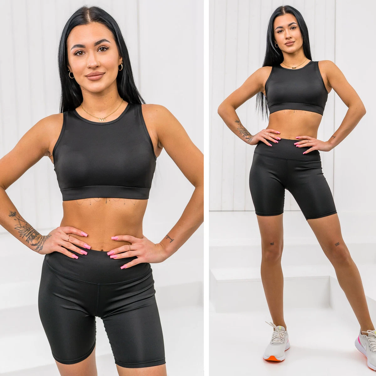 Maglietta Classica Donna - Confezione Da 3 Pezzi - Girocollo, Maniche Corte, Vestibilità Slim E Lunga - Bianco E Nero (M-2XL)