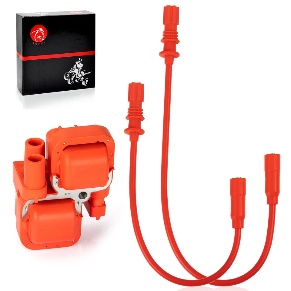 12-24 cables de bujía para Polaris Scrambler Sportsman 1000 850 + bobina de encendido Foto 2 de 4