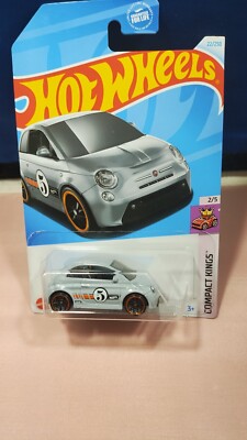Hot Wheels Fiat 500e Compact Kings Series #2/5 Gray Diecast 1:64 Scale Mattel