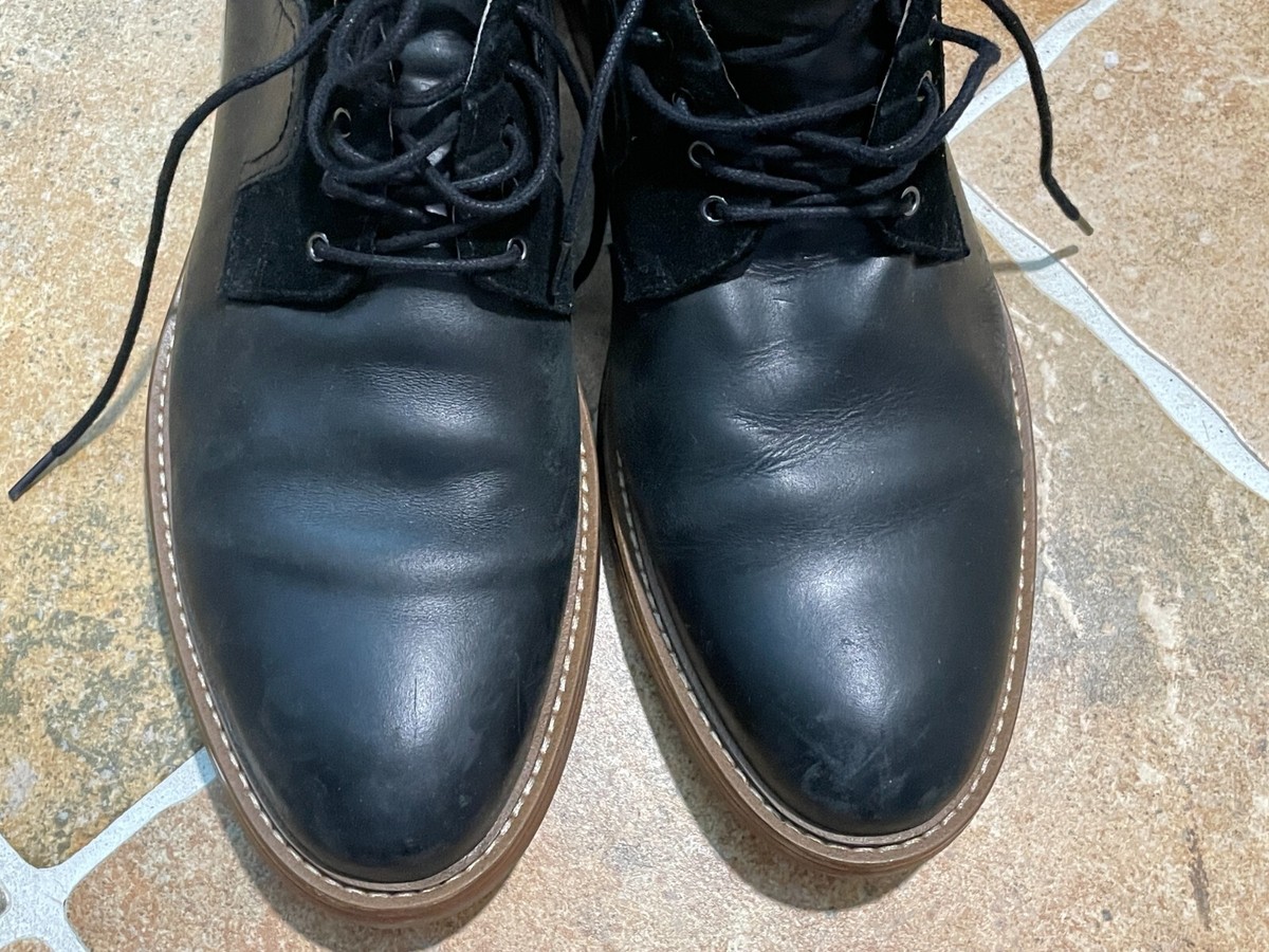 aston grey black dress shoes Aston Grey Collection Black Leather Men's Dress Shoes 9