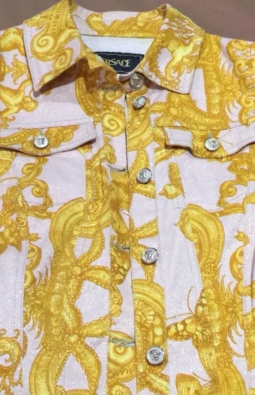 VERSACE 100% AUTHENTIC ICONIC BAROQUE BAROCCO MEDUSA JACKET BOMBER