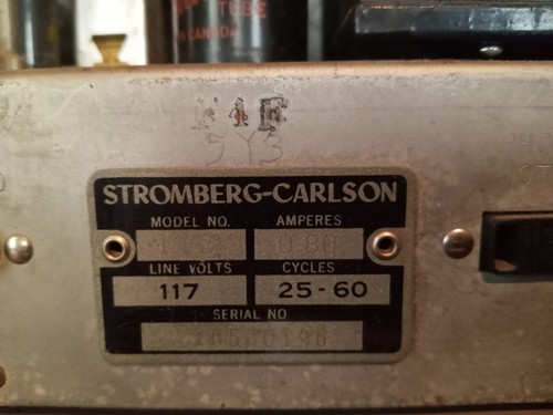 VTG 1950s Stromberg-Carlson Radio Receiver Model 1062 Parts Or Repair - Picture 6 of 12