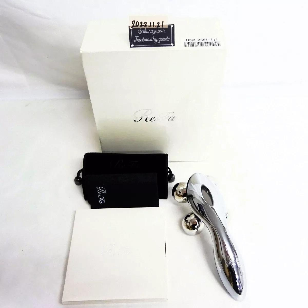 MTG ReFa 4 CARAT RF-FC1932B Platinum Electronic Roller with Box Japan