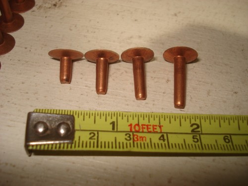 COPPER RIVETS 56 & BURRS 38 Asst. sizes Leather BUCKLES - Picture 4 of 5
