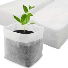 20x Plant Grow Bags Biodegradable Non-woven Fabric Nursery Bag Seedling Pot