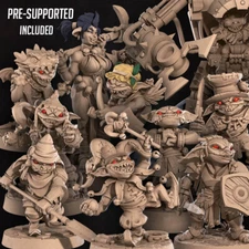 Goblins by Bite the Bullet | D&D | DnD | Miniature | Print on Demand