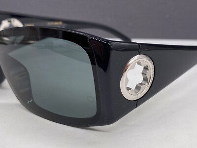 Montblanc Sonnenbrille Damen Schwarz Große Gläser Breite Bügel MB 141 S