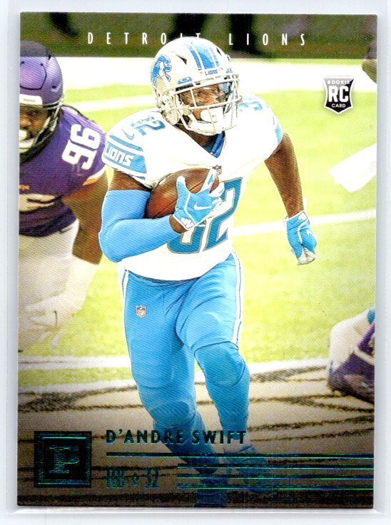 D'Andre Swift 2020 Panini Chronicles Rookie Panini Teal #PA-10