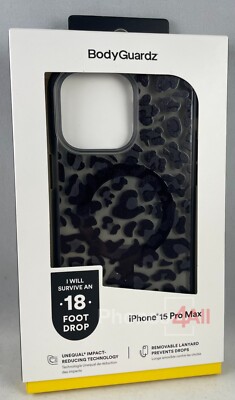 Body Guardz Ace Pro with MagSafe for Apple iPhone 15 Pro Max- Me-ow Lepard Print