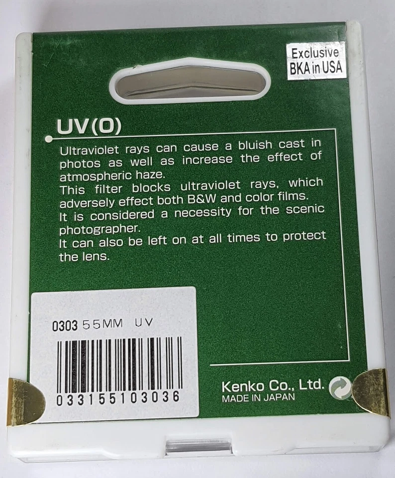 Genuine Kenko 55mm UV Guard Protector Safety Glass Lens Filter 55 mm Japan E55 - Image 3 of 4