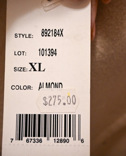 NEW with Tags Designer Albert Nipon Beige Wool Faux Mink Coat Size XL $275 - Picture 5 of 8