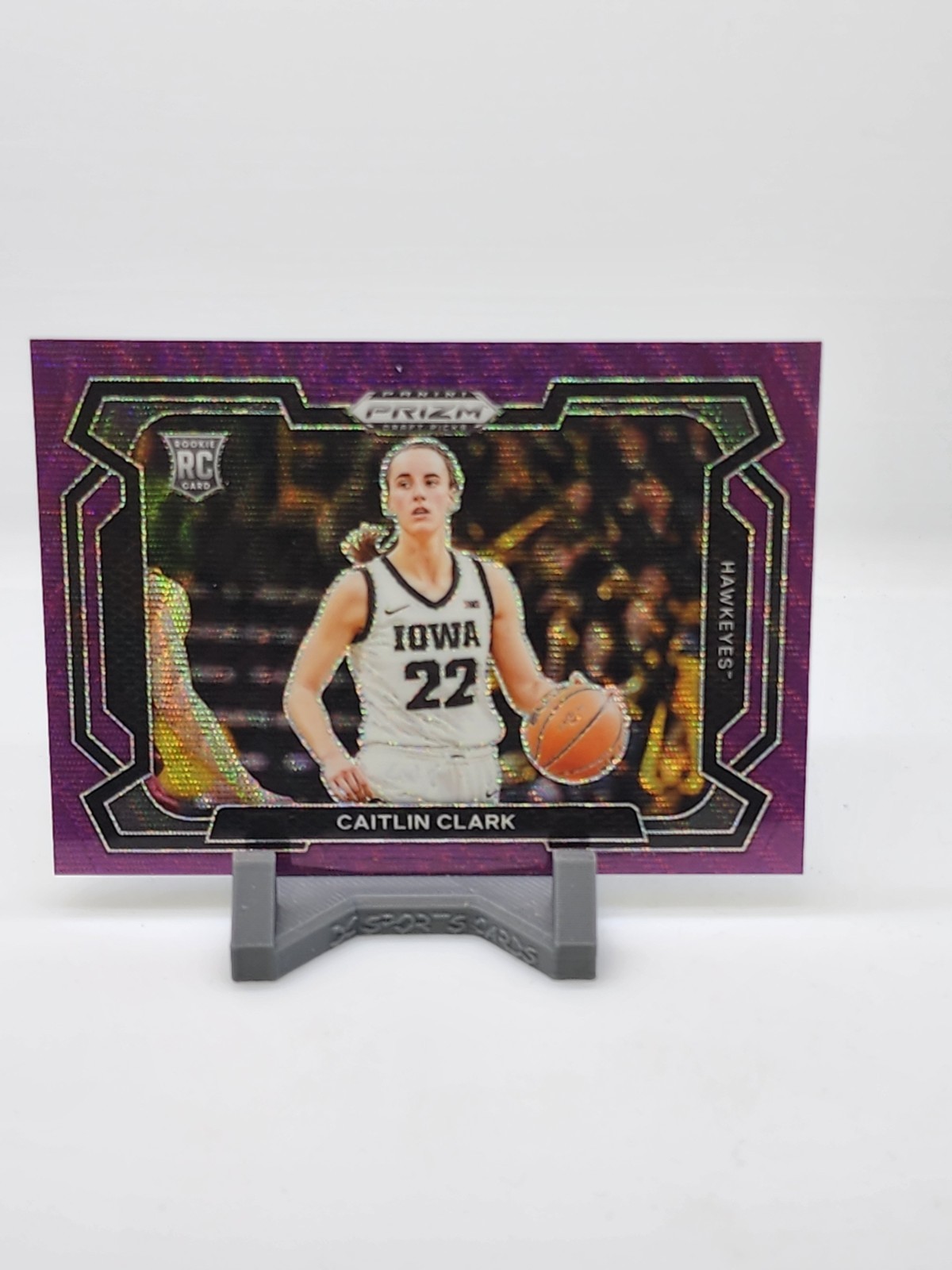 2024 Panini Prizm Draft Picks Caitlin Clark #57 Purple Wave Prizm Variations(RC)