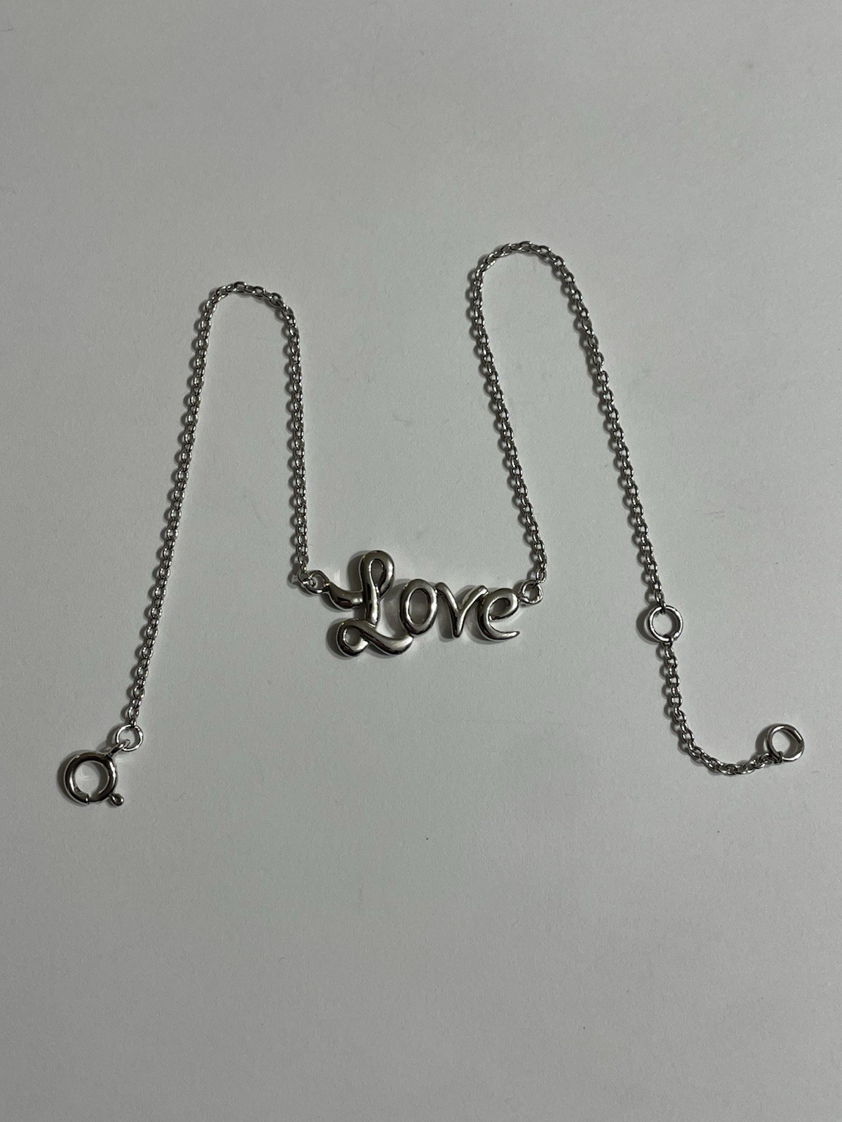 Stunning Signed, Solid Sterling Silver "LOVE" 9-1… - image 2