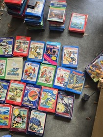 Mattel Intellivision Console w/ Intellivoice, Controllers, Games & Cases Lot