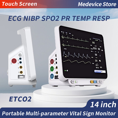 Vital Signs Monitor 14 inch Screen Multi-parameter Patient Monitor with ETCO2