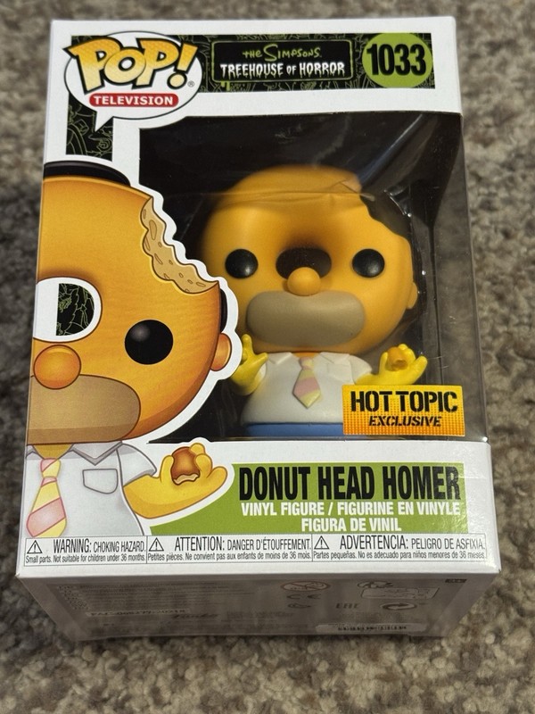 Funko: Simpsons Donut Head Homer #1033 Treehouse of Horror: Hot Topic Exclusive