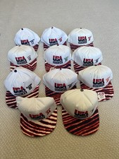 Vtg 1992 USA Olympic Dream Team Hat Lot FULL SET Basketball Jordan Zubaz RARE