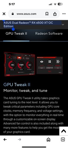 ASUS Dual Radeon RX 6500 XT OC Edition 4GB GDDR6 64-Bit Grafikkarte Gaming NEU - Bild 16 von 18
