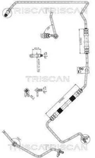 TRISCAN Steering System Hydraulic Hose For PEUGEOT 206+ 206 Sw 01-13 4014.AR