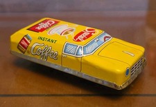 RARE VINTAGE 1950s TIN FRICTION CAR INSTANT COFFEE MADE IN JAPAN NOMURA COMPANY