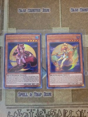 YUGIOH LUNALIGHT KALEIDO CHICK + LUNALIGHT CRIMSON FOX BLHR ULTRA 1ST ED NM